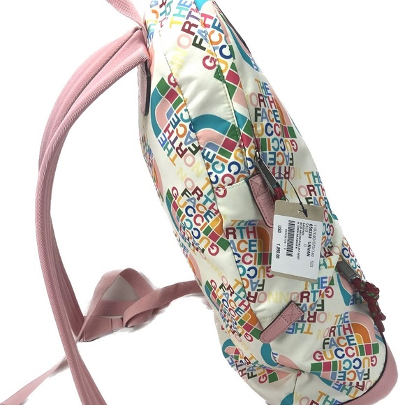 Gucci x The North Face Backpack, Pink/White, 650288, NWT - Picture 3 of 13